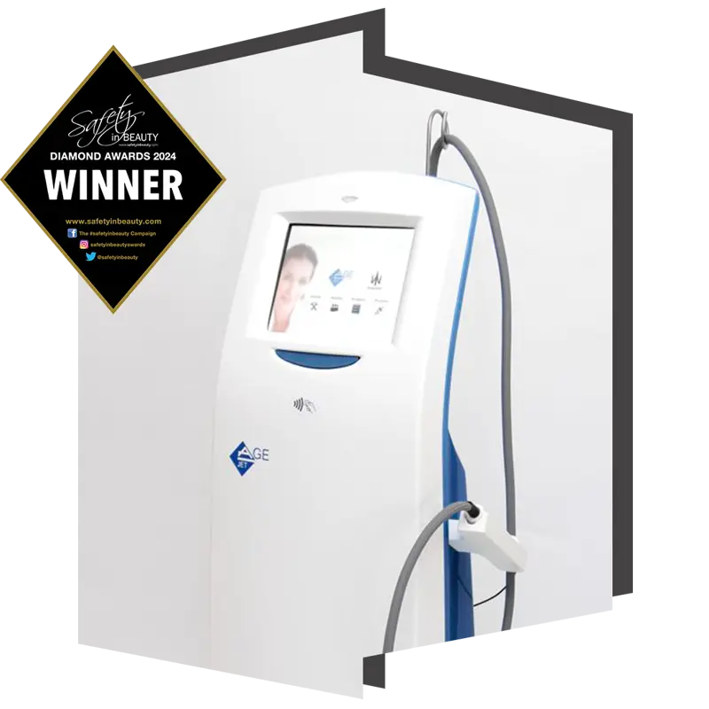 AgeJet wins best aesthetic technology at the safety in beauty awards 2024 and is available at The Door W4 clinic